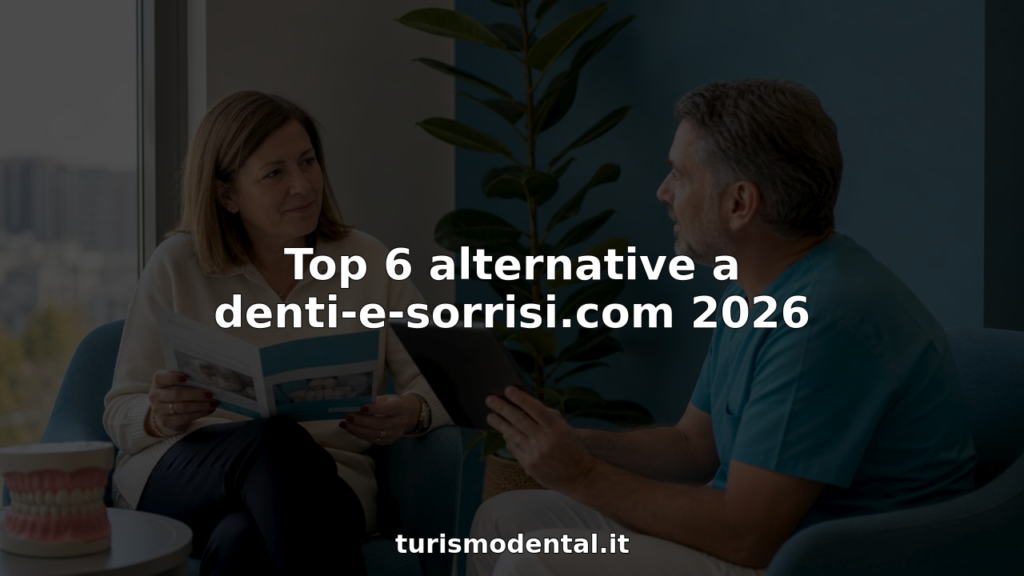 Un paziente si informa dal dentista sulle possibilità offerte dagli impianti dentali.