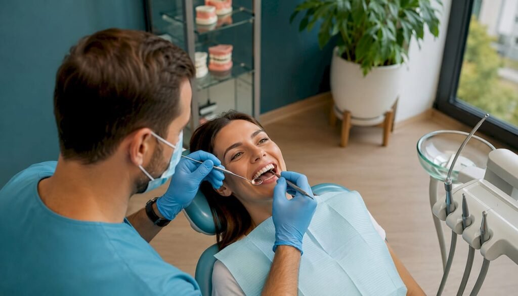 Controllo periodico di prevenzione dentale in studio