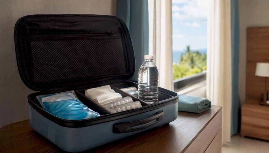 Kit indispensabile per il recupero dopo un intervento dentistico, ideale da portare in viaggio